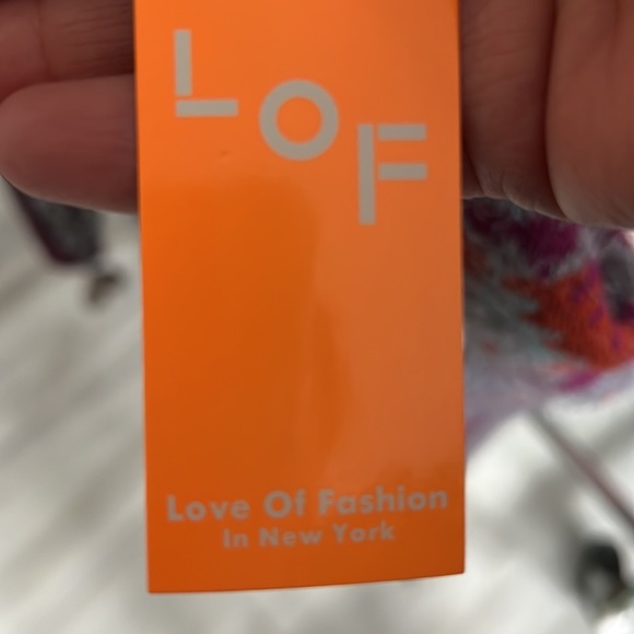 Soft warm poncho sweater multi color red gray blue and purple. - Picture 4 of 4